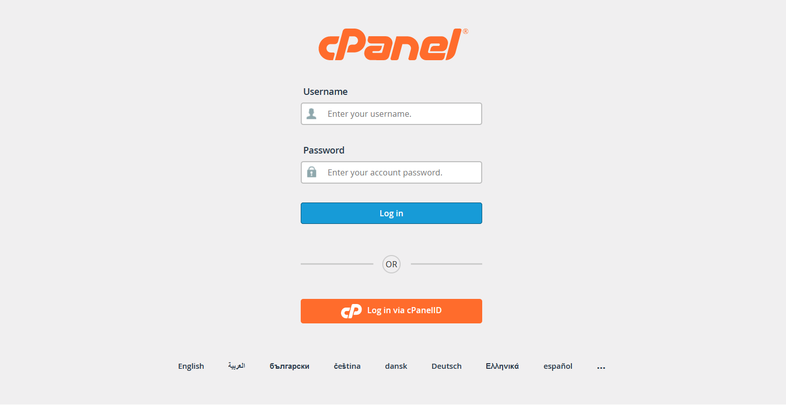 cPanel Login